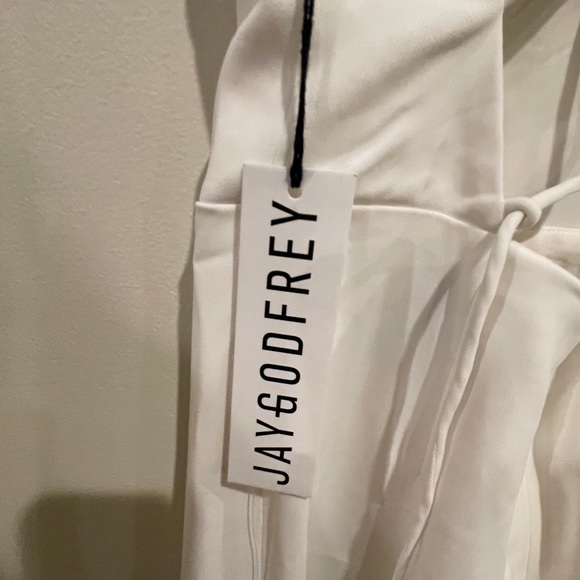 BHLDN Jay Godfrey Auden white jumpsuit strappy NWT - Picture 8 of 12